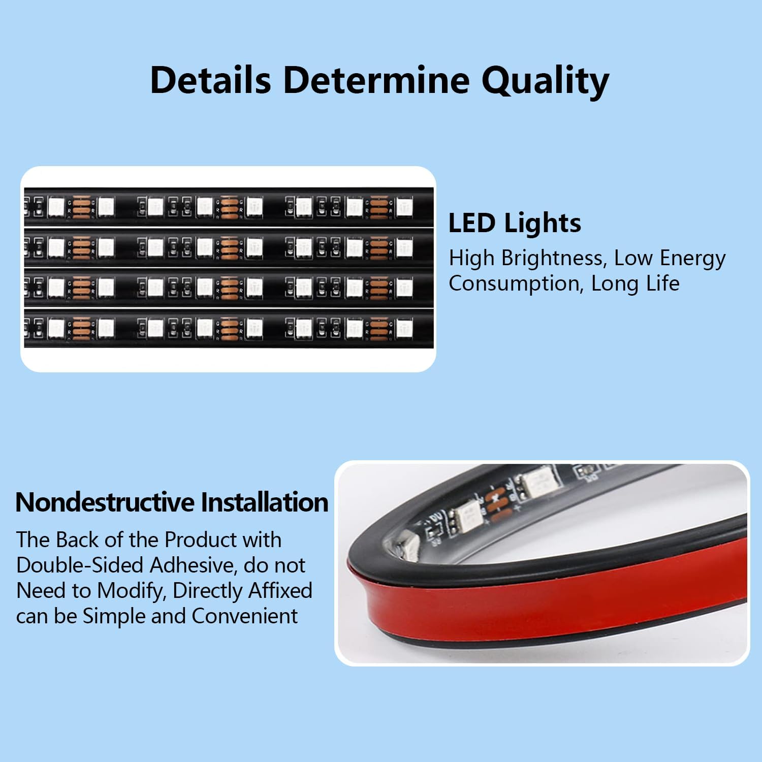 led car Lights Interior,Ambient Lighting car Interior,footwell Lighting for car,APP Control 16 Million Colors Music Sync,DIY Mode Multicolor LED Interior Lights for Cars,Trucks,SUVs,12V Power