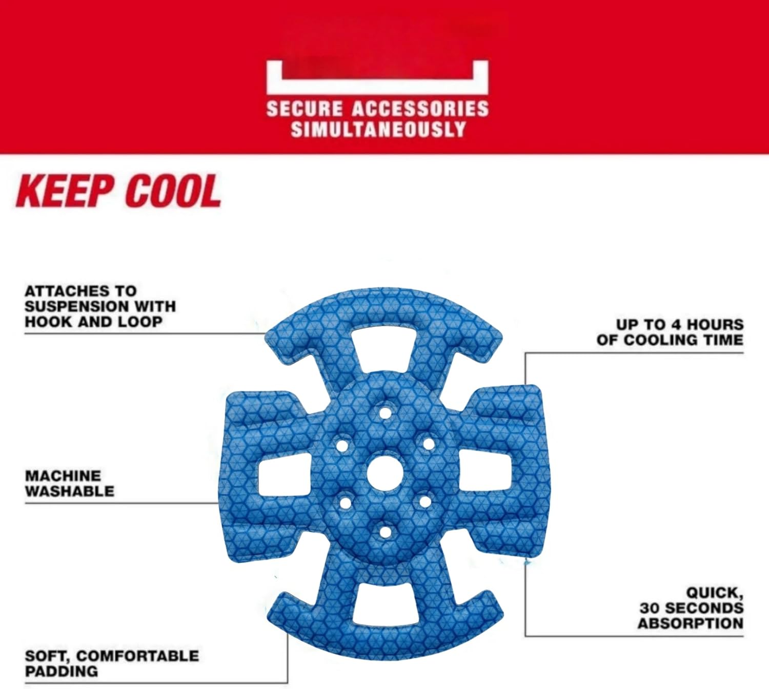 Safety Helmet Cooling Liner Sweat Band for Milwau-kee Bolt Safety Helmet
