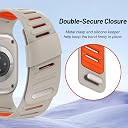 VEMIGON Silicone Sport Band Compatible with Apple Watch 49mm 46mm 45mm 44mm 42mm, Waterproof Breathable Replacement Strap for iWatch Ultra 3/2/1 SE Series 11 10 9 8 7 6 5 4 3 2 1 (Band only) gallery image
