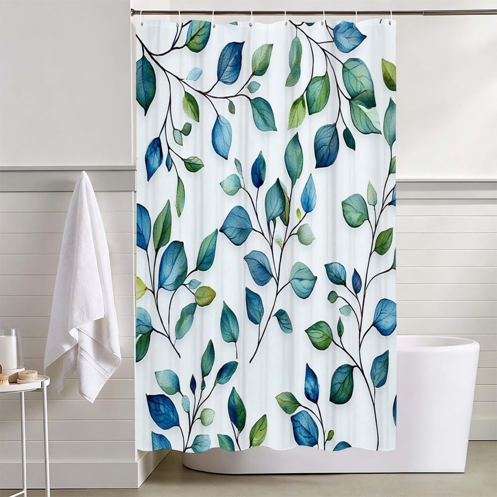 Rideau de Douche Couleur œuf Canard, Rideau Douche 180x240cm D-493