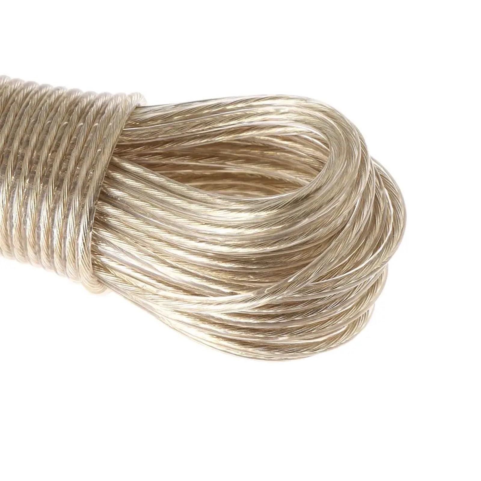 Outdoor Washing Line, 20 Meters XL Steel PVC Coated Clothesline Rope