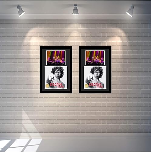 Miniatura 4 de Creative Picture Frames Marco de concierto de fotos de 8 x 10 pulgadas con pantalla negra mate para 33 álbumes de discos