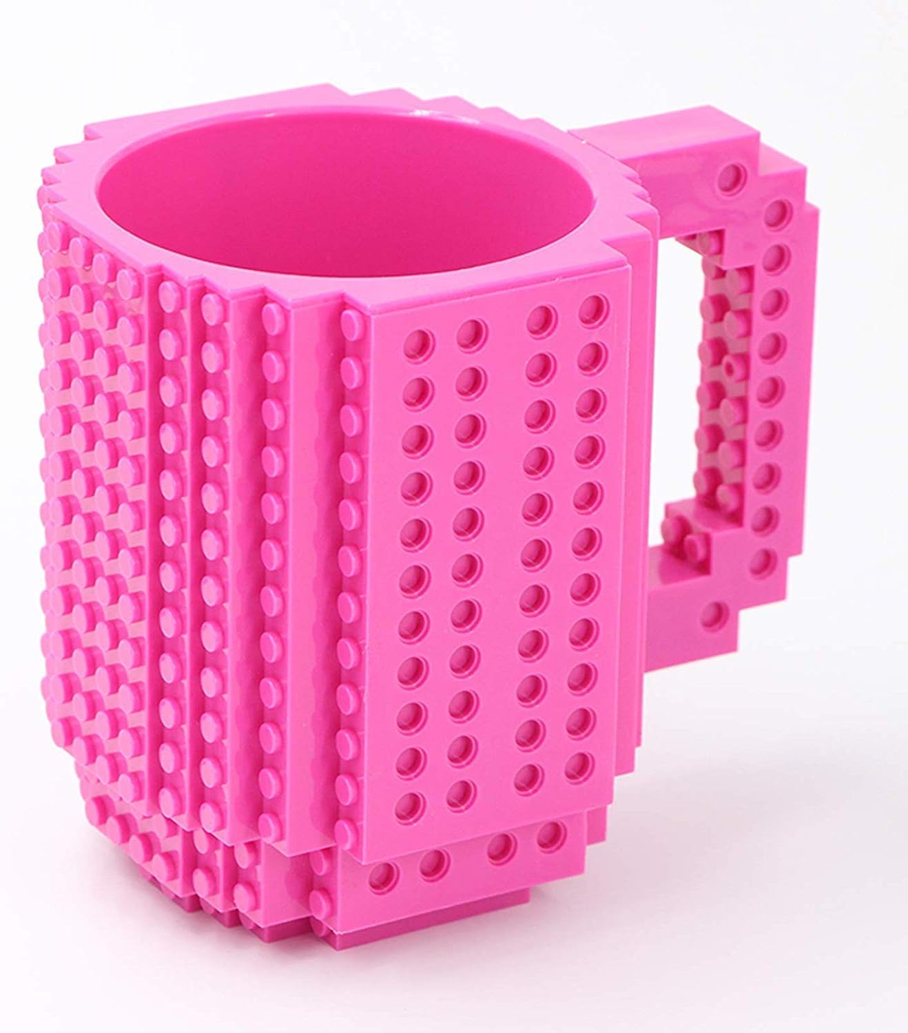 Build - OnBrick Mug, Building Blocks Coffee Cup - Dark Pink