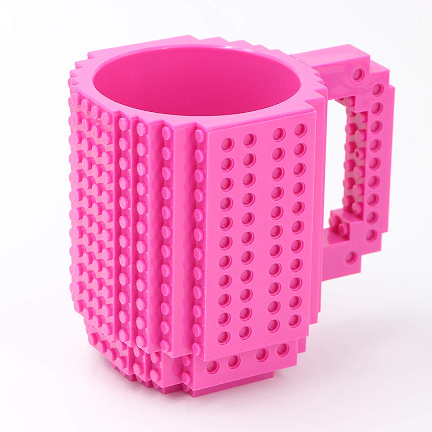 Build - OnBrick Mug, Building Blocks Coffee Cup - Dark Pink