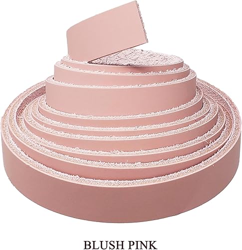 Miniatura 4 de Tiras de cuero de 58 pulgadas, colores brillantes de 2.4 a 0.110in, tiras de cuero Latigo, ideales para cinturones, collares, manualidades de cuero,