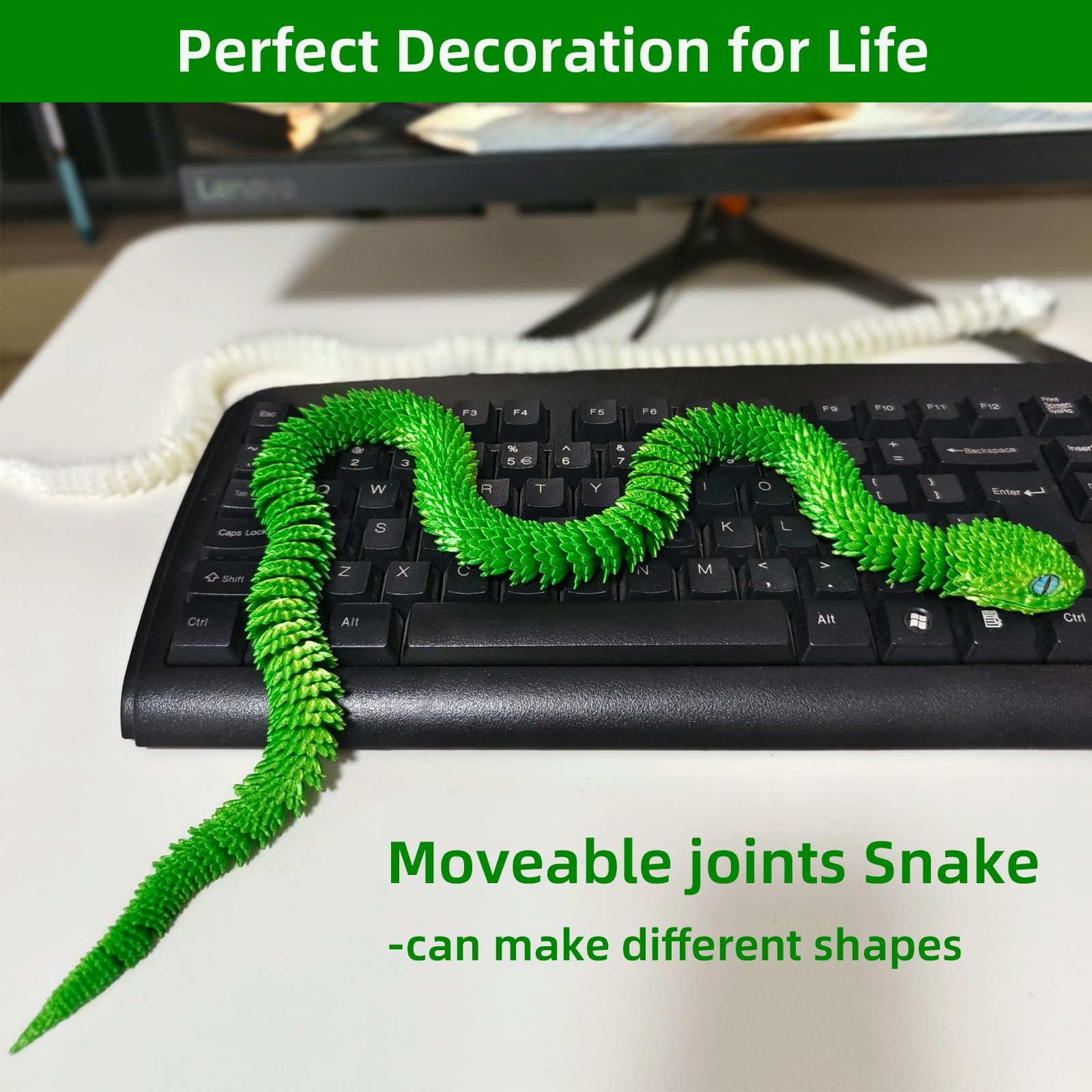 Large 3D Printed Snakes (24 inch-60cm) - Image 4