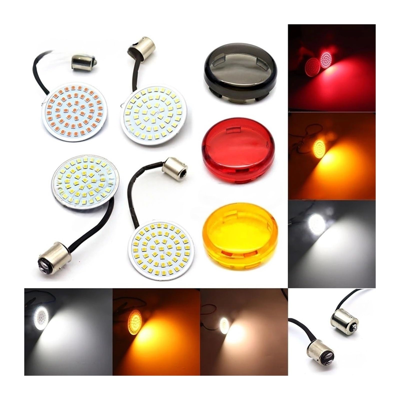 Indicatore direzione posteriore anteriore LED moto Indicatoris Motos