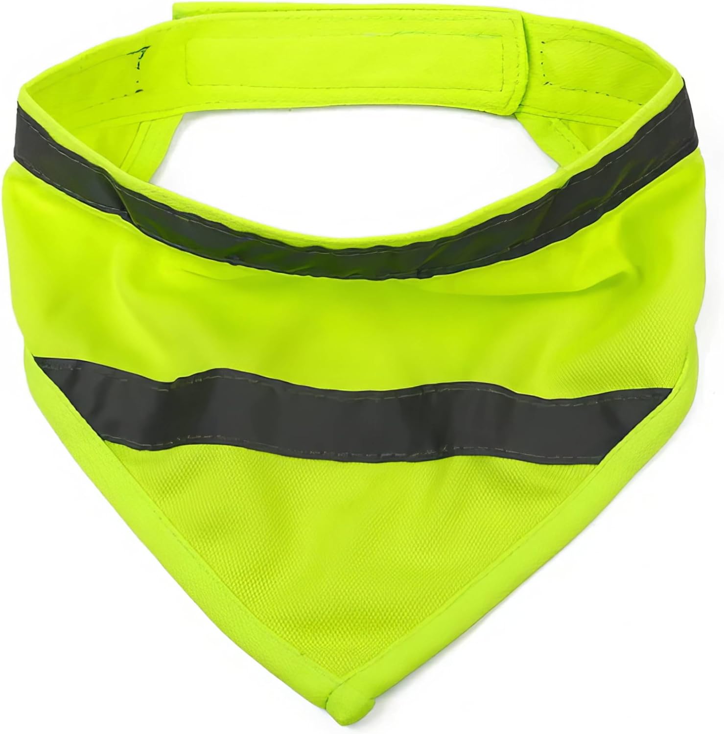House of Paws Hi-Vis Reflective Dog Bandana – Adjustable Safety Neckwear for High Visibility & Night Walks – Yellow