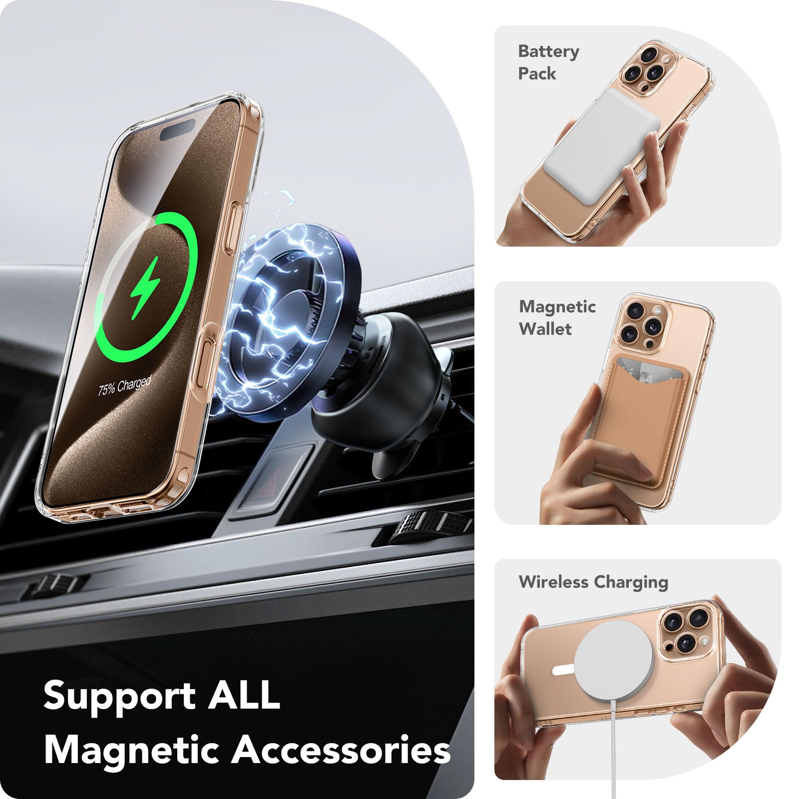 CAPRARO Magnetic Compatible with iPhone 16 Pro Max Case - Image 3
