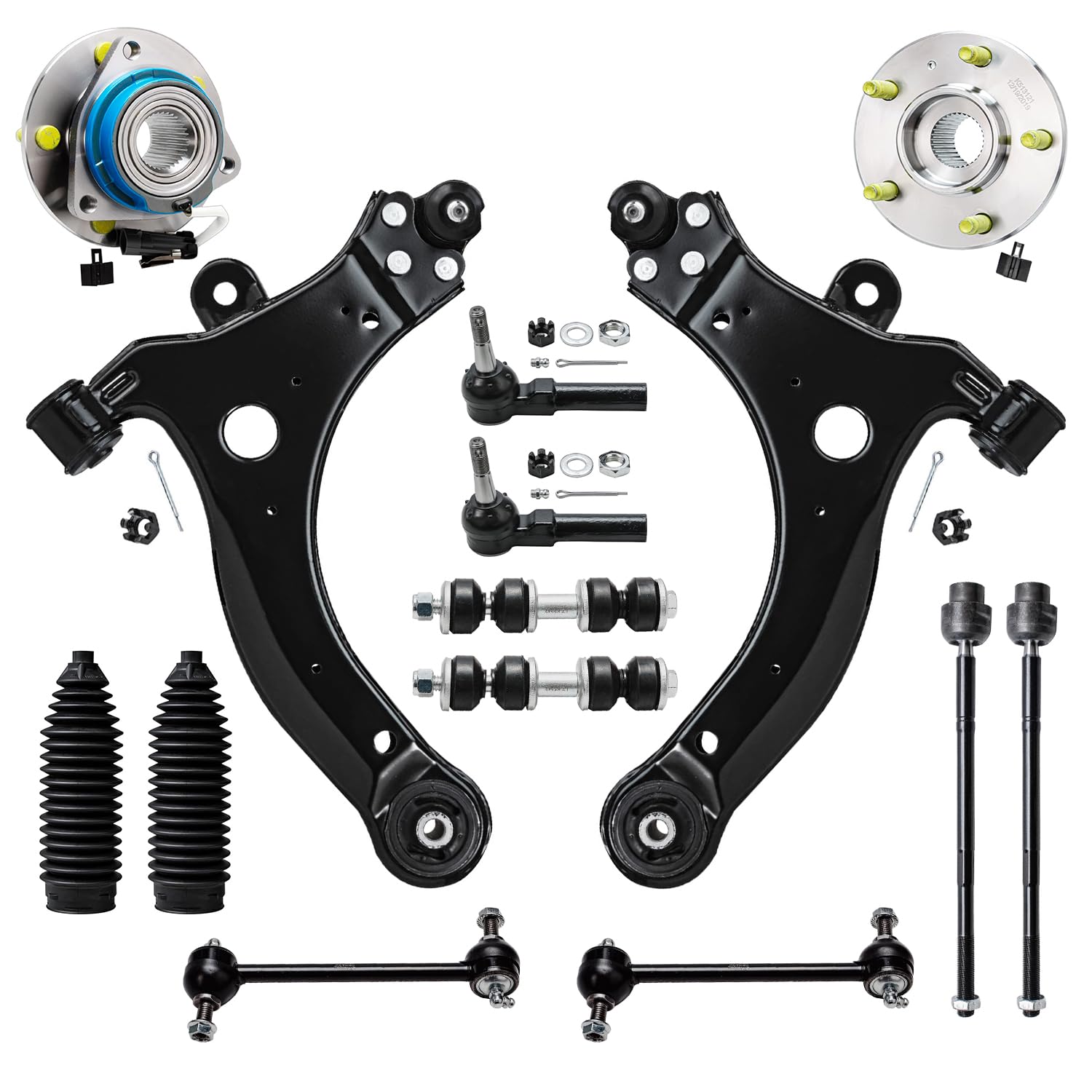 Detroit Axle - Front 14pc End Kit for Chevy Impala Monte Carlo