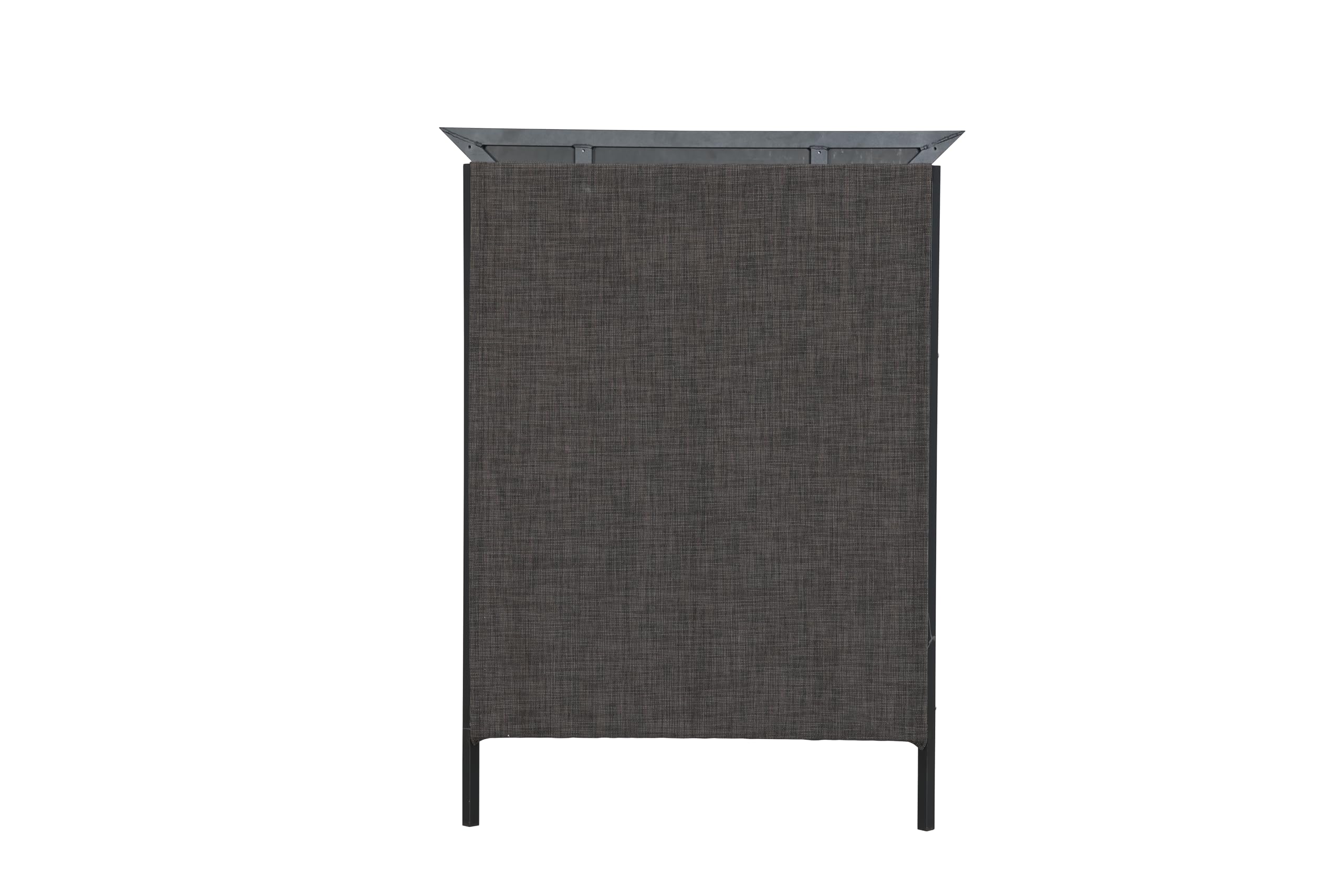 METRO Professional Barra de Bar Esquinera Movara, Aluminio/Malla Sintética, Tablero PSPC, 85 × 42 cm, Gris Oscuro, Plegable, Exterior