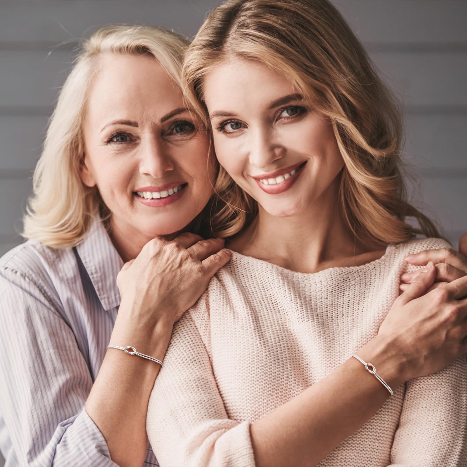 J.Fée 2PCS Bracciali Coppia Bracciale Amicizia Bracciale Donna Argento 925 Bracciali Amicizia Donna, Braccialetti Donne Oro, Regali di Coppia, Regalo Amica, Regalo Fidanzato, Regali Mamma