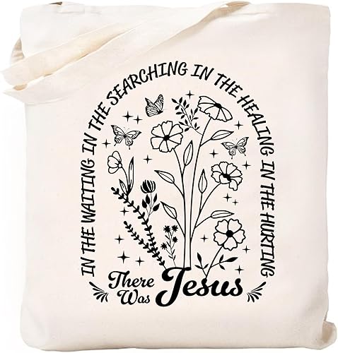 Haukea Bolsa de lona para mujer, estética, linda, regalos inspiradores para mujeres, bolsas de playa, bolsas de comestibles reutilizables, Flor Jesús Haukea Bolsa de lona para mujer, estética, linda, regalos inspiradores para mujeres, bolsas de playa, bolsas de comestibles reutilizables, Flor Jesús