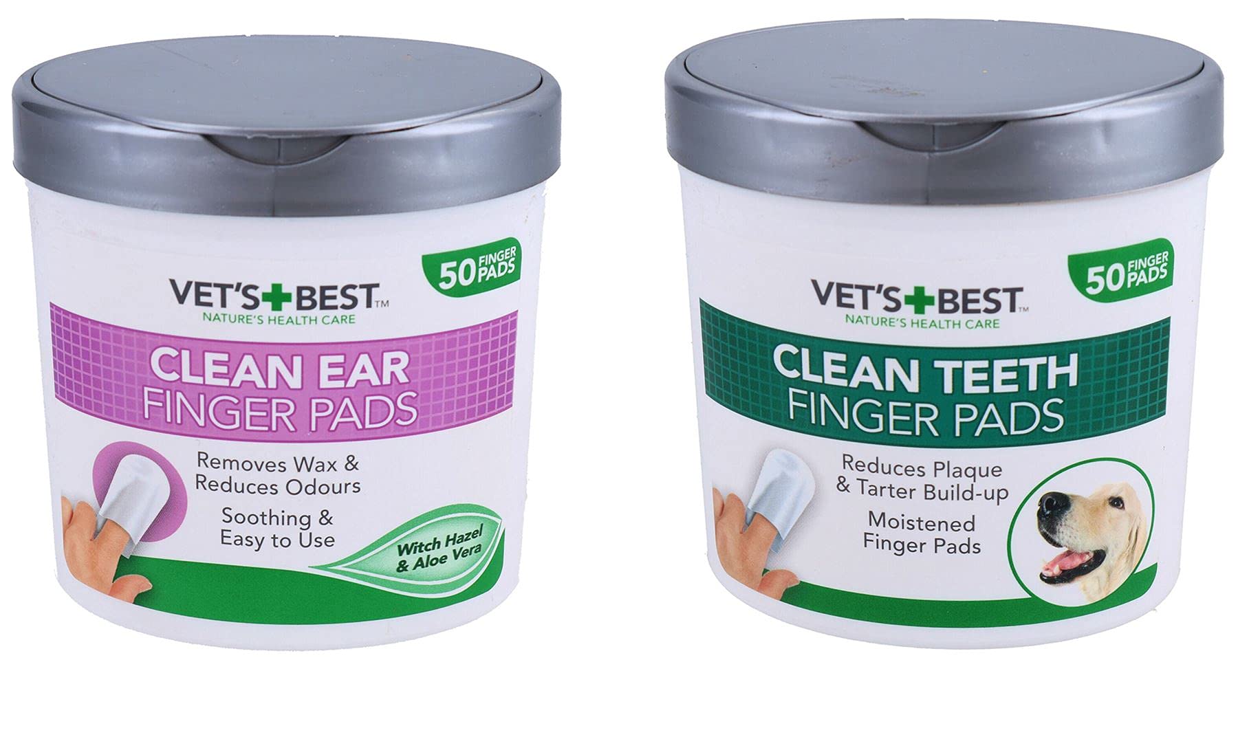 Lingettes nettoyantes pour chiens et chiots AB Tools soin pattes poils et yeux