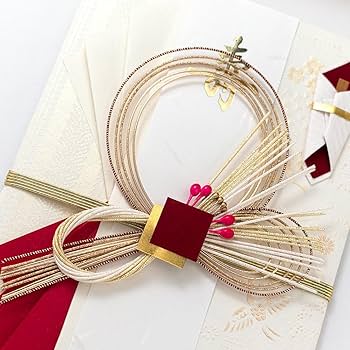 Amazon | 【ご祝儀袋 短冊1種類入（寿2枚）】 紅白 赤白