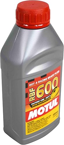 Miniatura 3 de Motul MTL100949 8068HL RBF 600 Aceite de línea de fábrica Dot-4 100 % Sintético de Freno de Carrera - 500, 300 ml, 10 onzas líquidas, 4 botellas, 4
