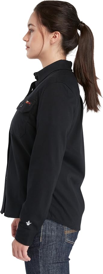 Timberland PRO FR Cotton Core Button Front Shirt - Pure Cotton Fabric Wickwork Technology