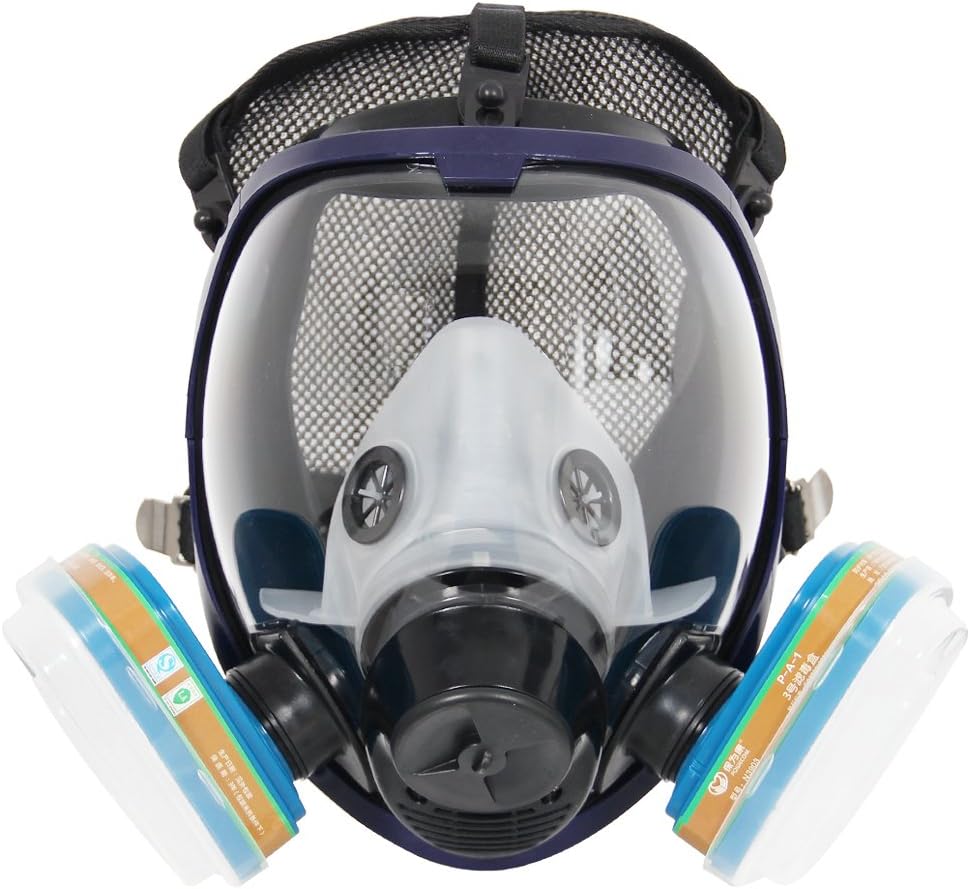 Complete Suit 6800 Full Face Respirator Mask For Painting Spraying, Dust Chemical Mask, Two Kinds of Connectors