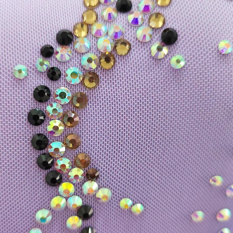 Girl's Purple Gradient Sleeveless Figure Skating Performance Costume for Women