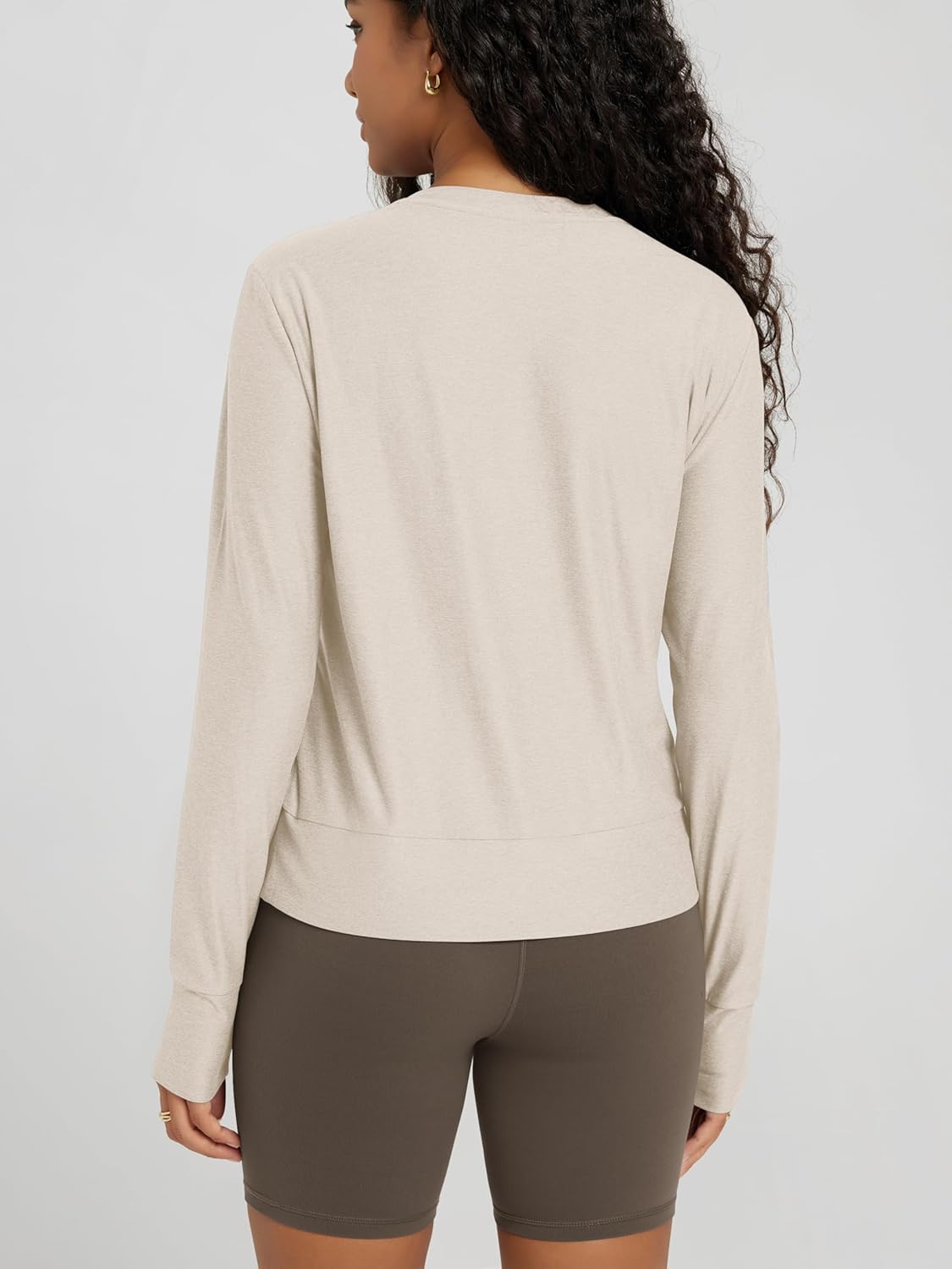 ODODOS Women's Long Sleeve Crewneck Tee - Ultra-Soft odSTRATUM Tech Performance T-Shirts UPF 50+ Daily Pullover Tops - Image 2