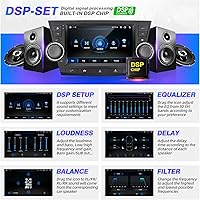 Vista 4 de Highlander - Radio Android compatible con Carplay Android Auto, pantalla táctil estéreo para coche, navegación Bluetooth, reproductor multimedia