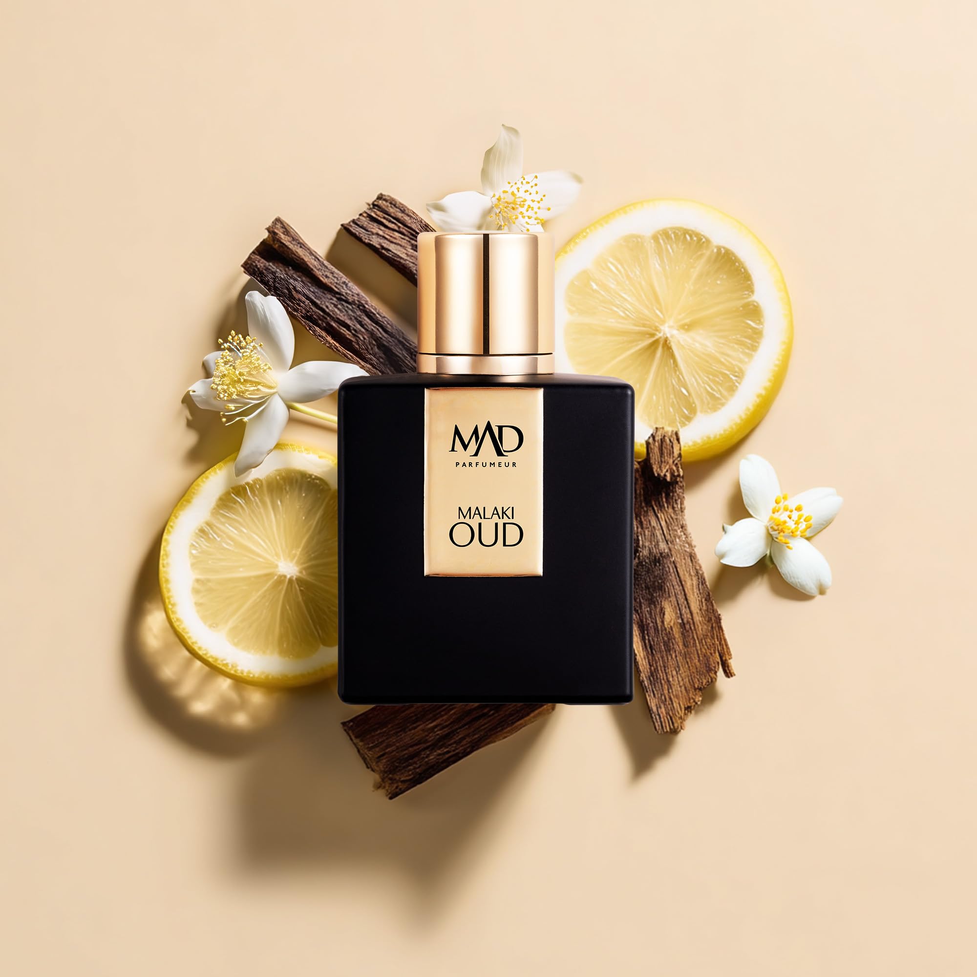 MAD Malaki Oud Unisex Parfüm Extrait de Parfum 100 ml–Zitrone,Jasmin