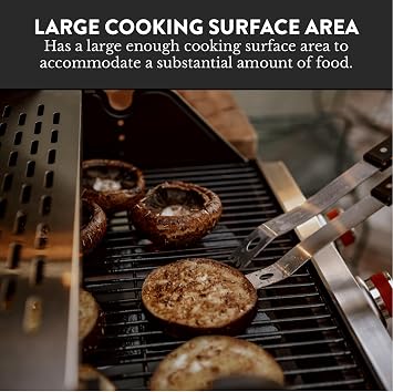 GasOne GP-1030S One 3 Burner Stainless Steel Outdoor Cabinet Style with Wheels-High-Temperature Paint Coating Gas BBQ Grill Elegant and Luxurious Design, Black
