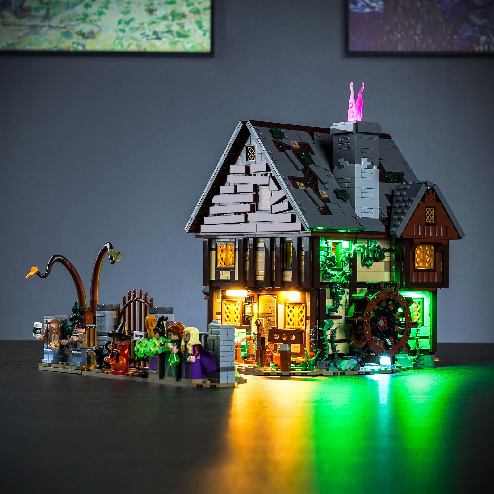 Led Light Kit for Lego Hocus Pocus, Lighting Set for Lego 21341 Disney Hocus Pocus The Sanderson Sisters Cottage - Not Include Models, Just Light Set (Standard Version)
