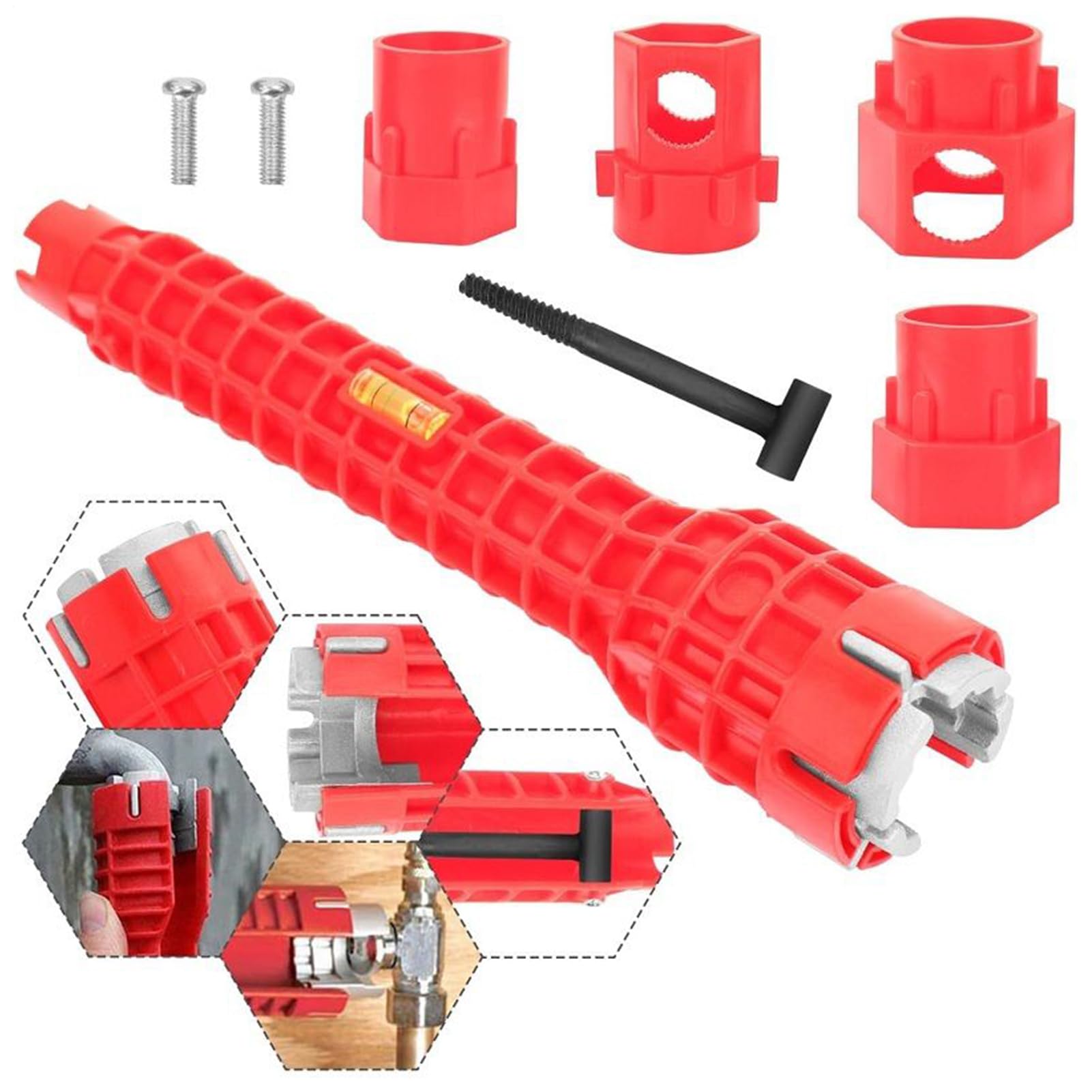 Générique Jeu De Clés Pour Robinet, Outil De Démontage De Mitigeur De Cuisine, Kit De Série Pour Démonter Les Robinets De Baignoire, Lavabo, Cuisine Et Salle De Bains