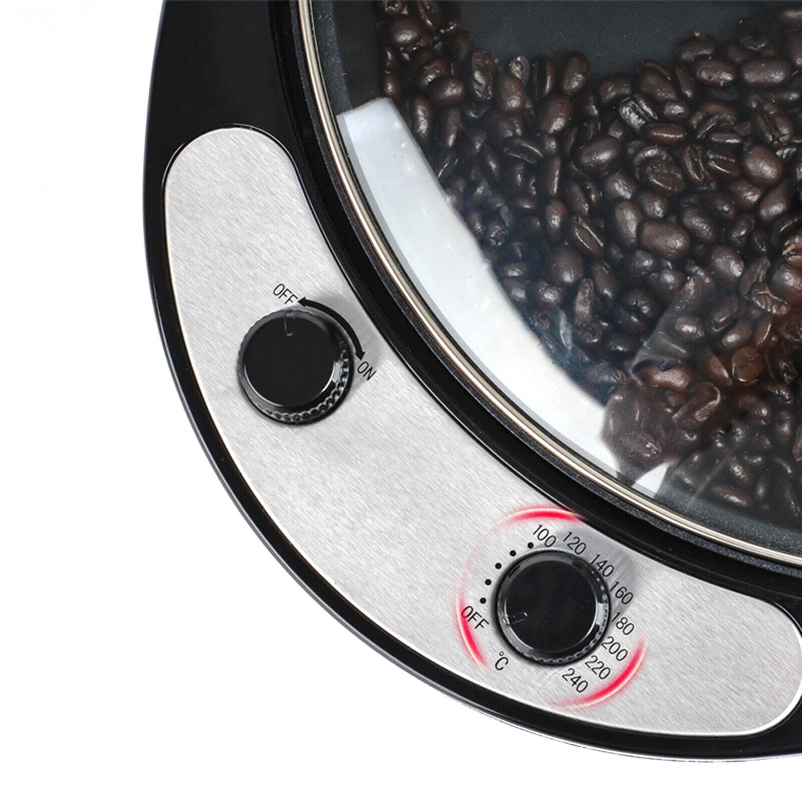 Baker Torréfacteur à café électrique 800 g 0-240 °C avec revêtement anti-adhésif 1200 W