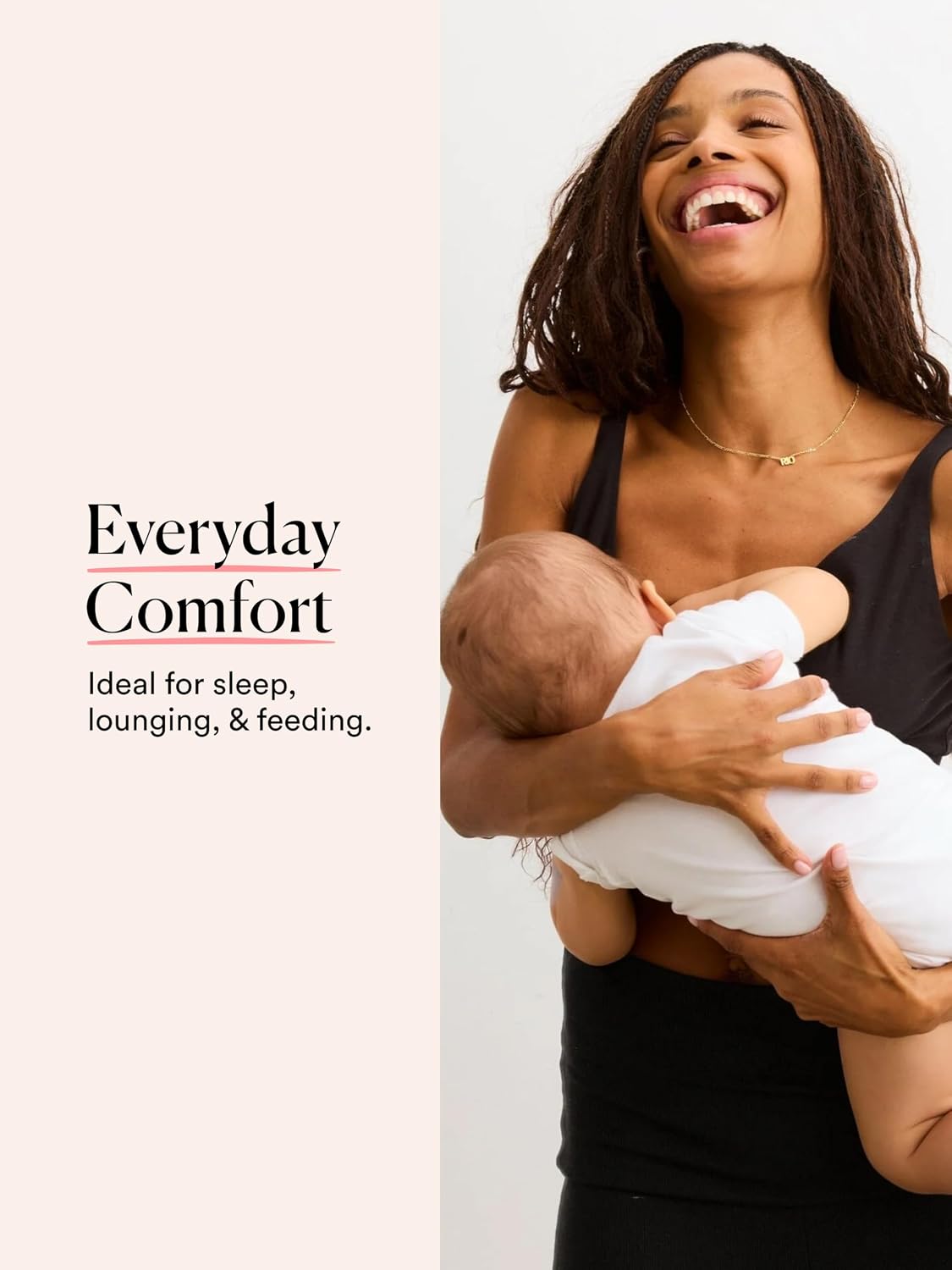 HATCH The Dream Feed Nursing & Sleep Bra, Stretchy & Wireless with Crossover Pull-Down Design for Breastfeeding
