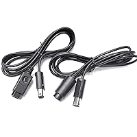 Vista 5 de Sara-u 2 cables de extensión de controlador de 5.9ft compatibles con N GameCube