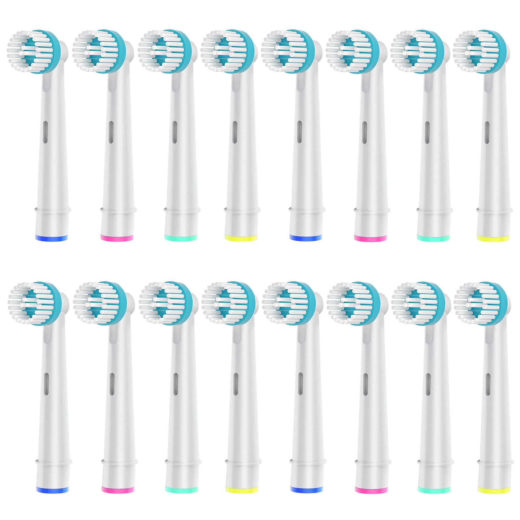 16 Recambios Cepillos Ortho Care, Compatibles con los Cepillo Electrico Oral B, Para una Limpieza Precisa Alrededor de los Aparatos de Ortodoncia.