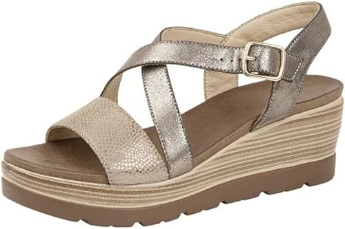ladies pewter sandals