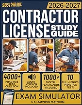 CONTRACTOR LICENSE STUDY GUIDE 2026-2027: 10 Full-Length Practice Tests, 4,000+ Practice Questions, Exam Simulator, Audiobooks, Flashcards & Complete ... Classification Mastery for All License Types