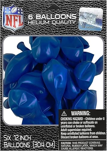 Miniatura 2 de Dallas Cowboys - Globos de látex azul marino, 12 pulgadas (paquete de 6), únicos, duraderos y llamativos, perfectos para fiestas y decoraciones de