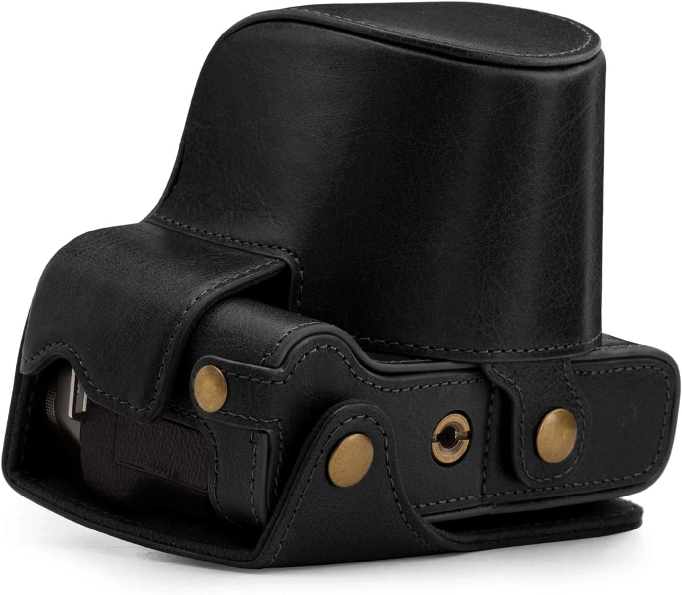 Review MegaGear Ever Ready Genuine Leather Camera Case Compatible with Fujifilm X-T200 (XC15-45mm)