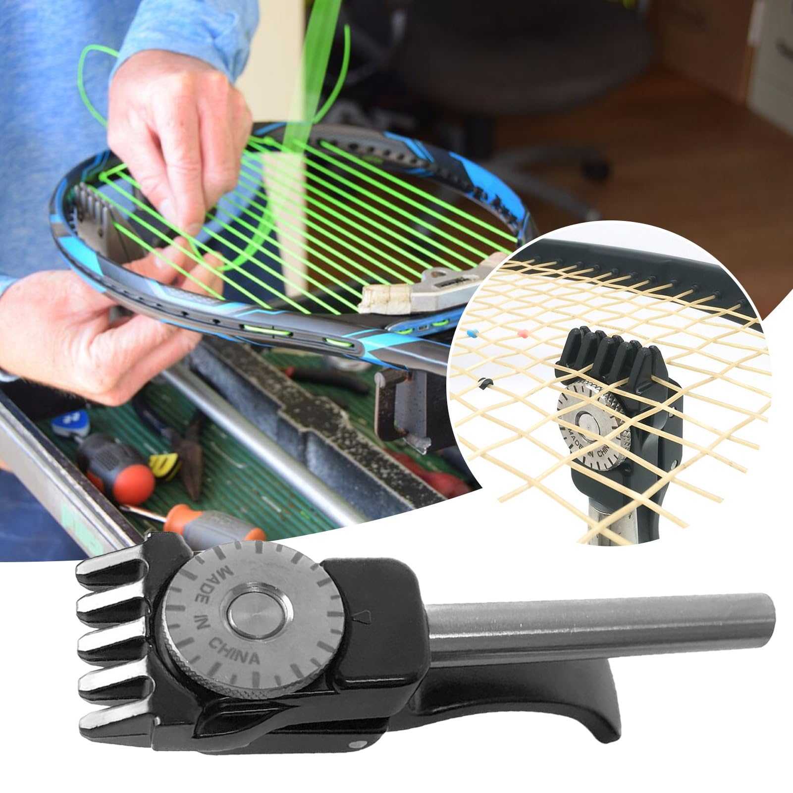 Pinces de Démarrage pour Raquette de Tennis, Pince Volante de Cordage