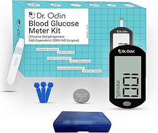 Dr. Odin Blood Glucose Monitoring System GDH-FAD Meter Only AC-307 Glucometer (Black)