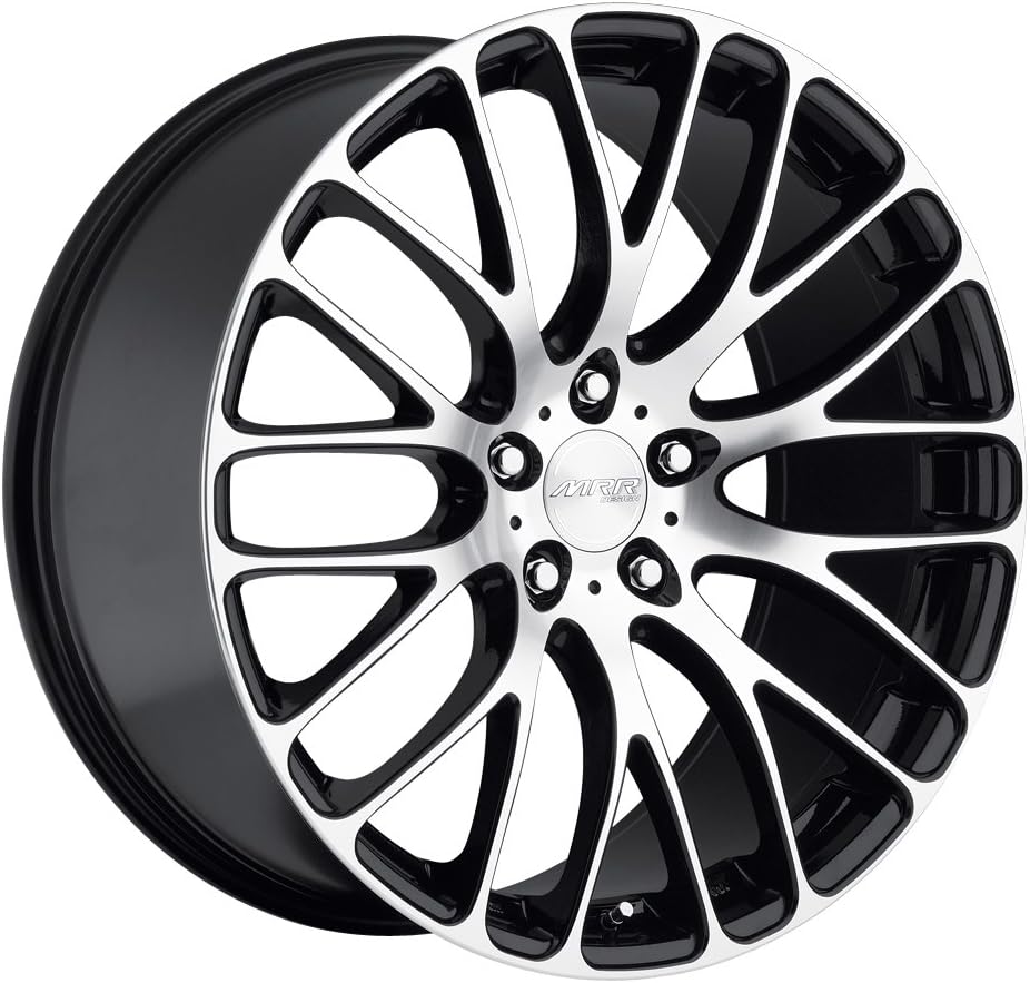 22" MRR Wheel HR6 22x10 Black Diamond Cut Porsche Cayenne 5x130