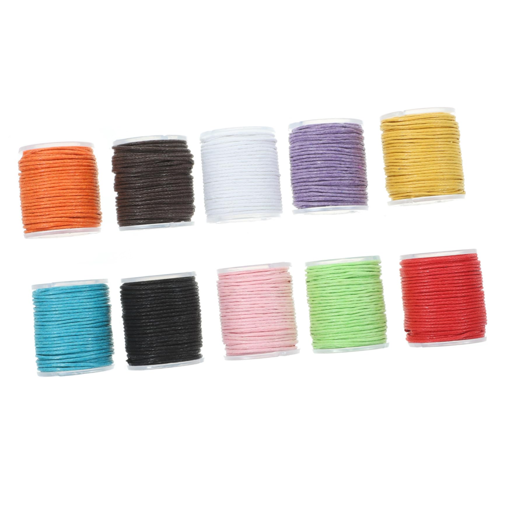 Corde de coton cirée SHINEOFI : fil tressé serré haut de gamme pour vos bijoux