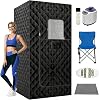Portable Steam Sauna, Home Sauna with 3L 1200W Steamer, Remote Control, Personal Full Body Sauna Pod for Home, Gym, Garage
