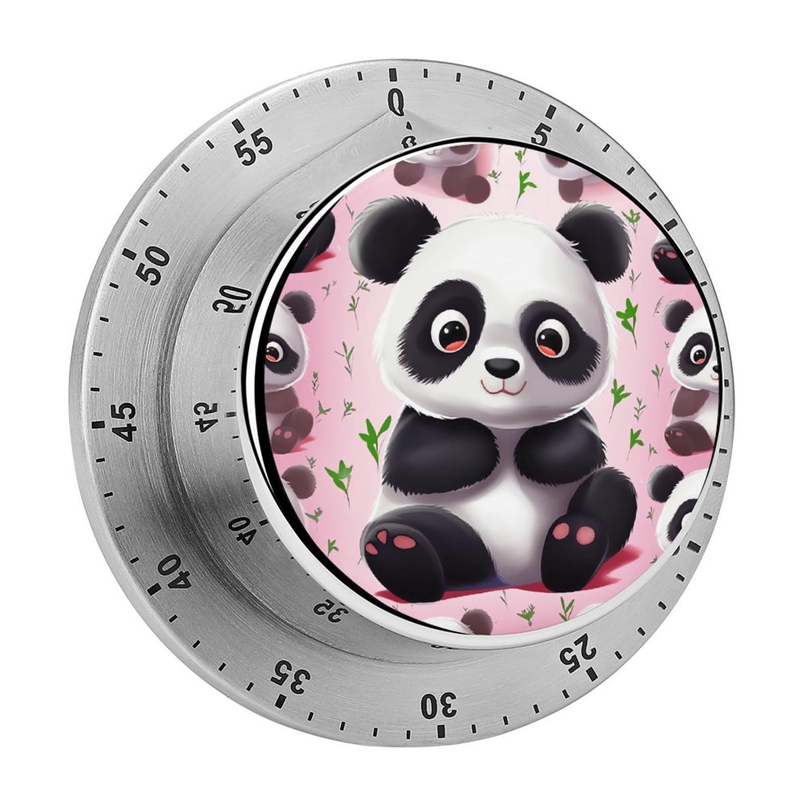 Panda Star Kitchen Timer for Cooking,Chef Cooking Timer Clock with Loud Alarm Stainless Steel Countdown Timer No Batteries for Home Baking Cooking