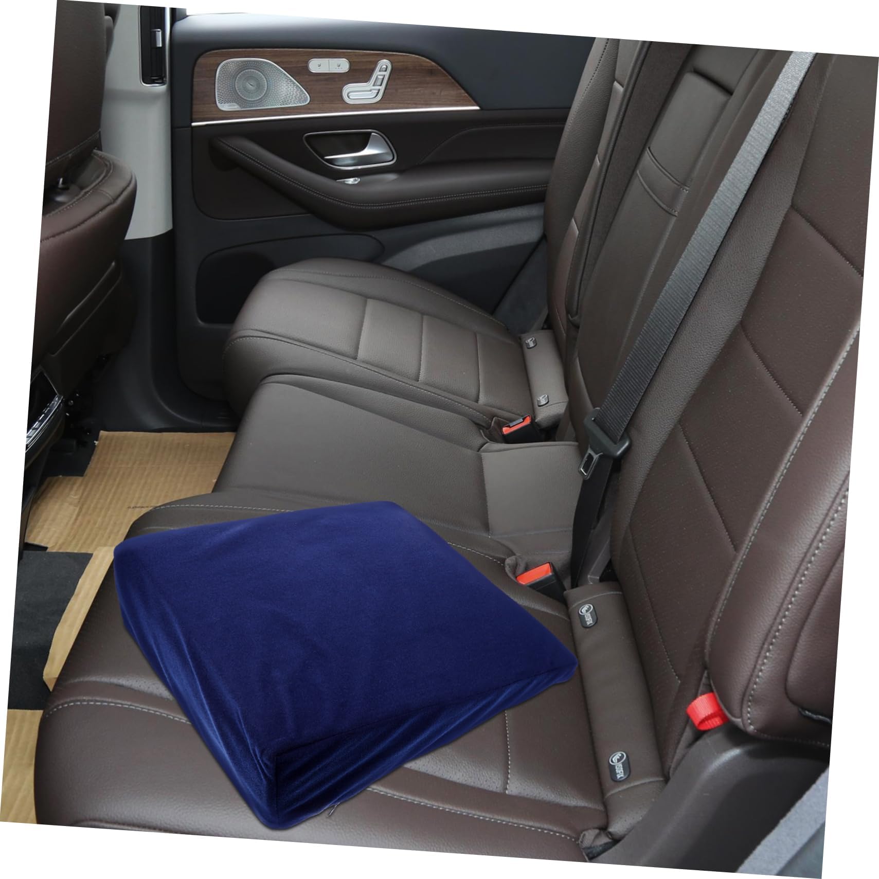 Beatifufu Wedge Seat Cushion Automotive Rear Seat Pillow Comfortable Car Sleeping Pad Leveling Pad