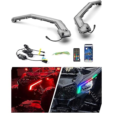 Chelhead X3 Headlight with RGB APP Remote Control and Turning Light Chasing Color