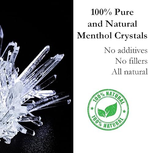 Miniatura 4 de Cristales de Mentol 8oz en un tarro de plástico blanco por Greenhealth, 4 onza