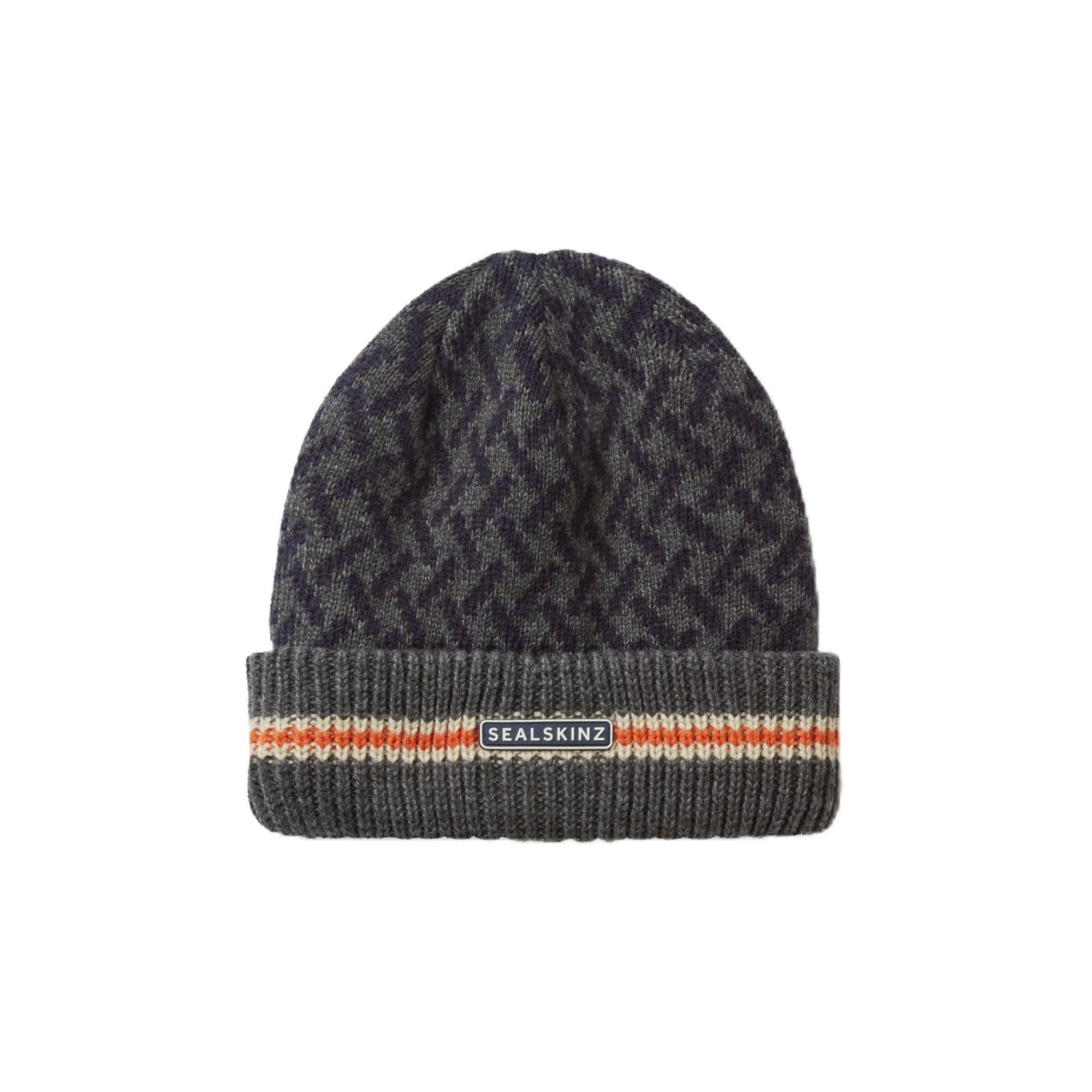 SealSkinz Unisex Beanie-Mütze Waterproof Arminghall | Cold Weather Jacquard Roll Cuff Beanie