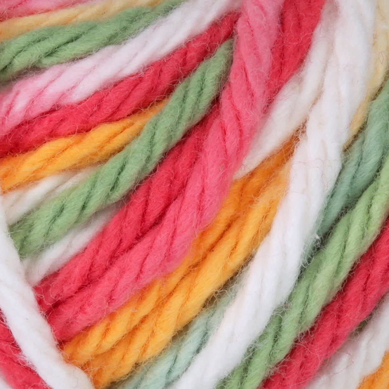 Lily Sugar'N Cream Mango Madness Garn – 6 Packungen mit 57 g – Baumwolle – 4 Medium (Kammgarn) – 95 Meter – Stricken/Häkeln