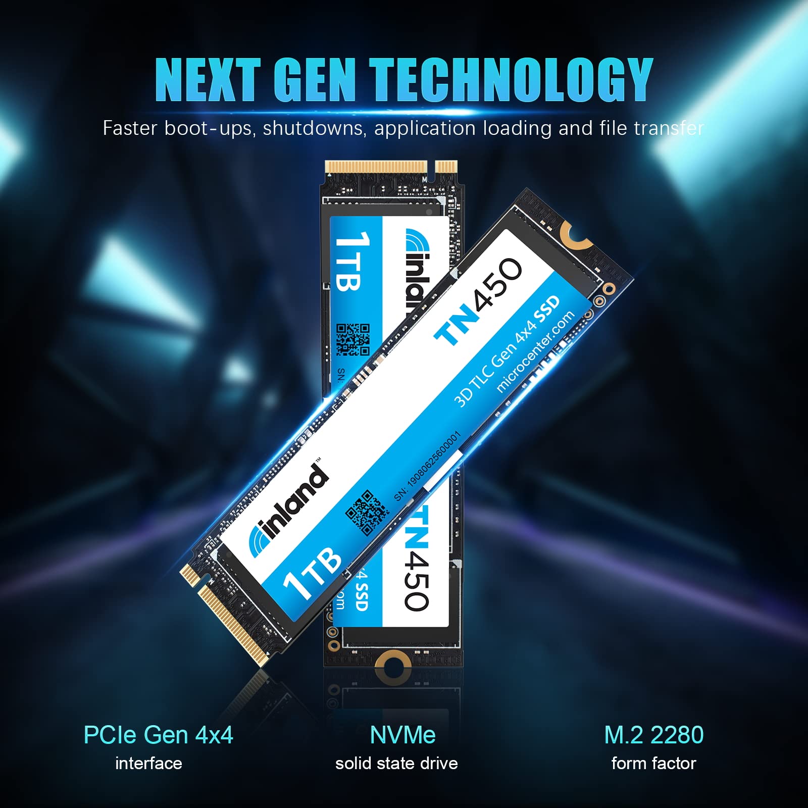 Amazon | INLAND 内蔵ゲーミングPC NVMe SSD 1TB PCIe 4.0 M.2