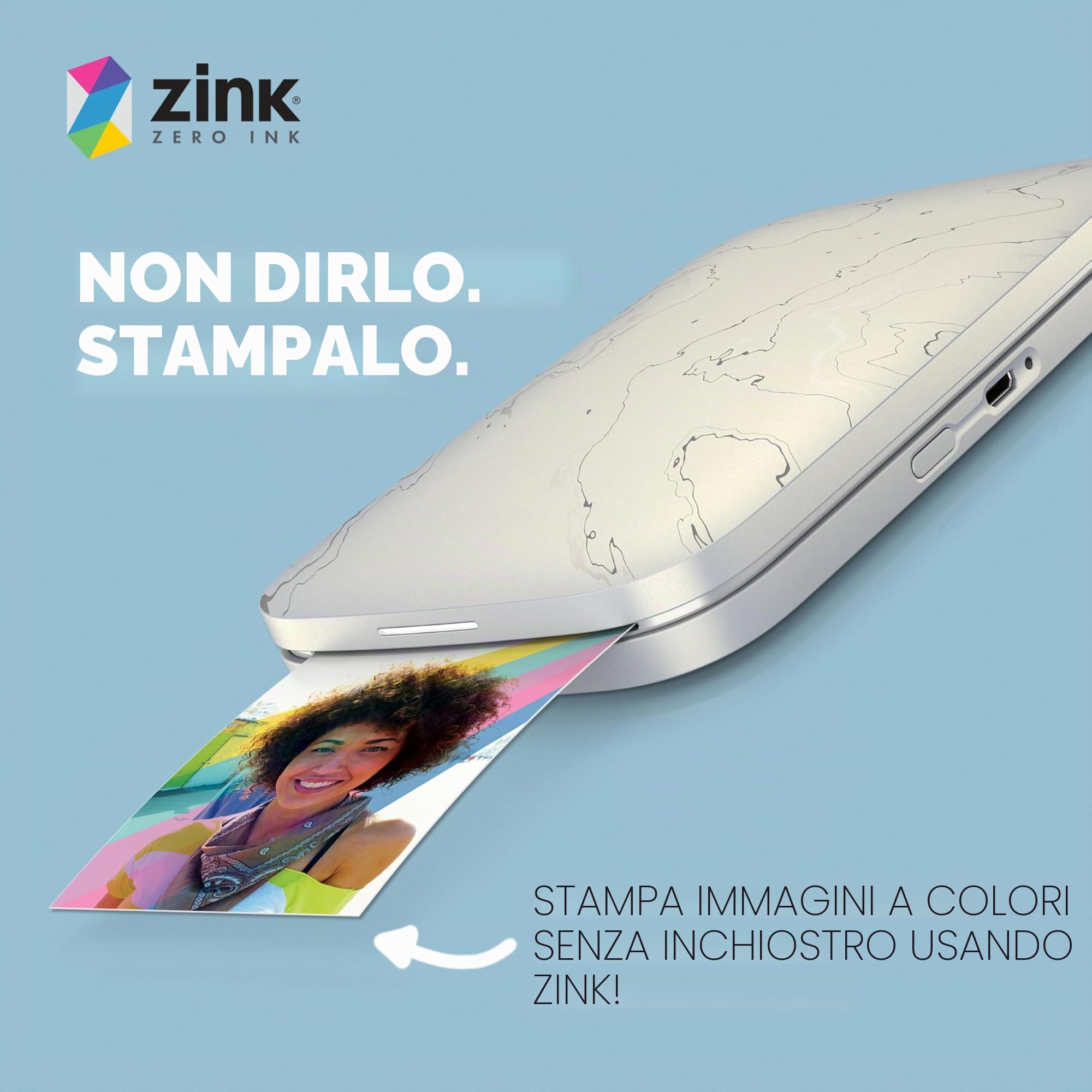 HP Sprocket Premium Zink Carta fotografica adesiva 20 fogli 5,8 x 8,6 cm